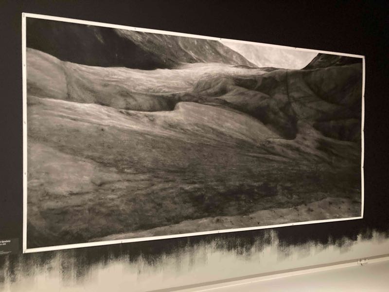 This is the charcoal painting on the gothic exposition that I was drawn to; 